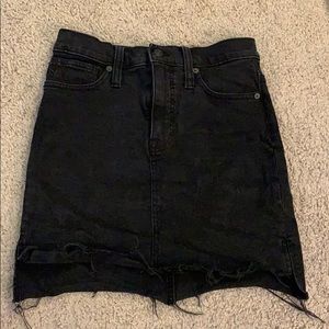 Madewell denim skirt